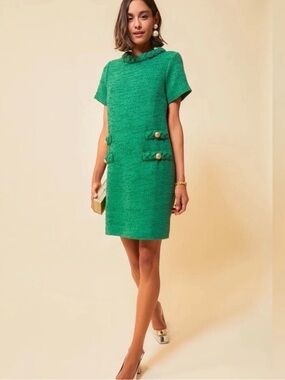 NWT Tuckernuck Tweed Jackie Dress in Emerald Green Sz XXL